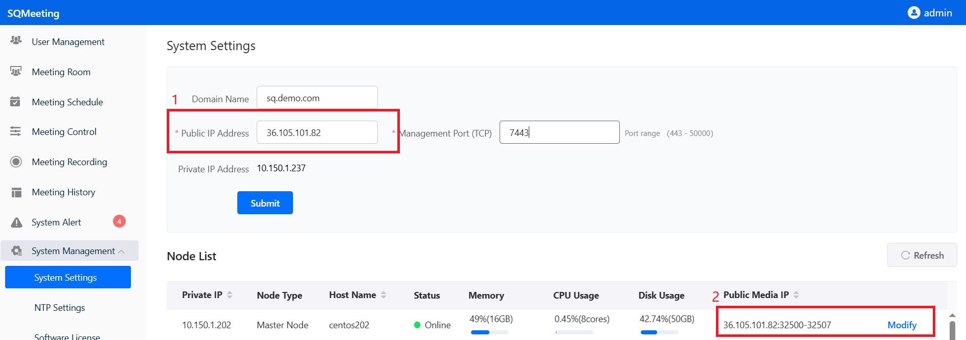 System Configuration